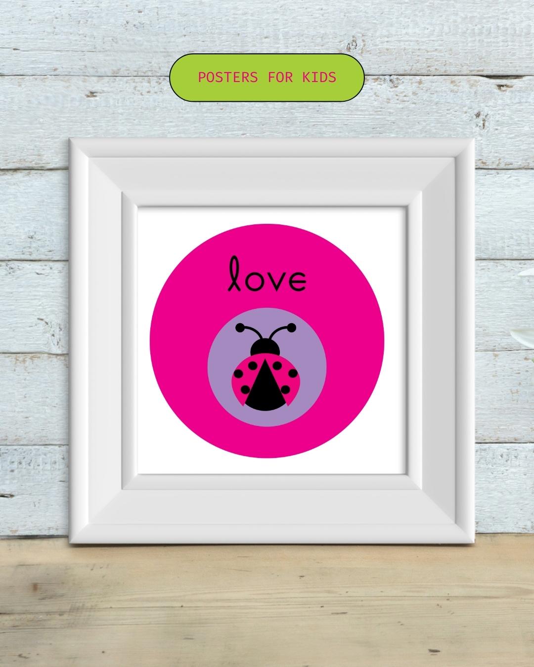 Love Bug Square Digital Print