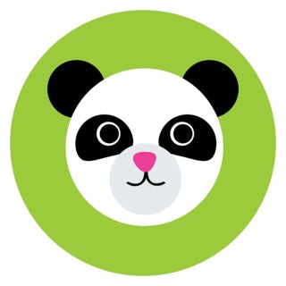 Furry Friends Panda Green Digital Download