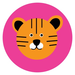 Furry Friends Tiger Pink Digital Download