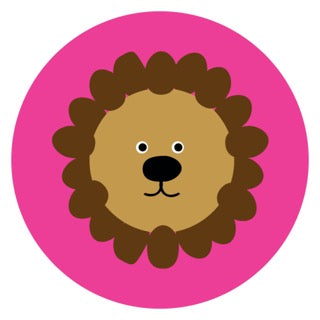 Furry Friends Lion Pink Digital Download