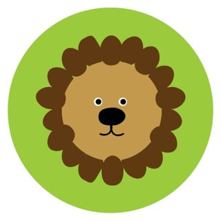 Furry Friends Lion Green Digital Download