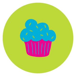 Blue Cupcake Digital Download