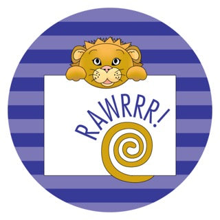 Jungle Animals Lion | Purple Digital Download