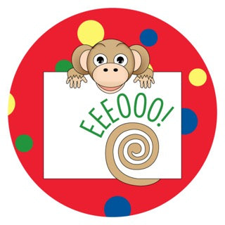 Jungle Animals Monkey | Red Digital Download