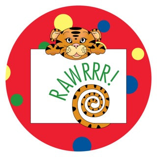 Jungle Animals Tiger | Red Digital Download