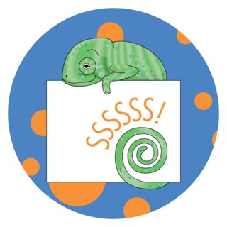 Jungle Animals Chameleon | Blue Digital Download