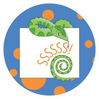 Jungle Animals Snake | Blue Digital Download