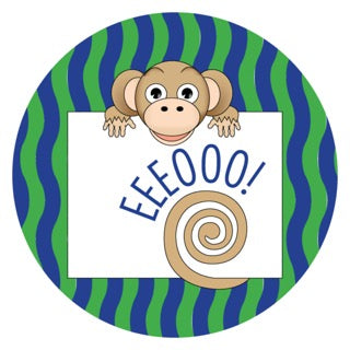 Jungle Animals Monkey | Green Digital Download