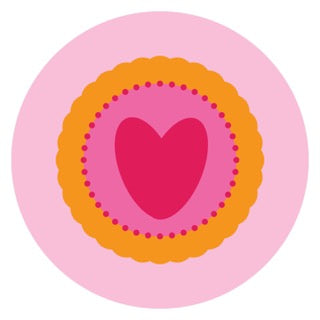 Blooming Circles Heart Light Digital Download