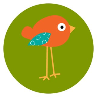 Birdie Squiggles Green Digital Download