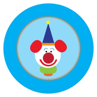 Laughing Clown Blue Hat Digital Download