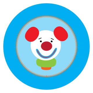 Laughing Clown Red Hair Digital Download