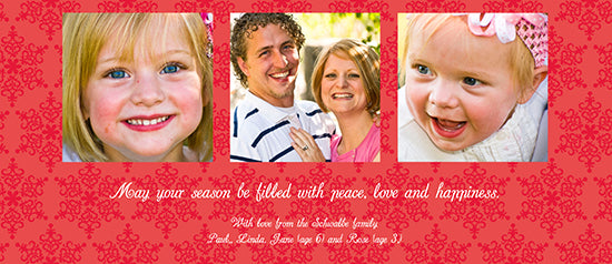 Red Snowflakes Holiday Cards
