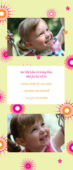 Sweet Starbursts Birthday Invitation