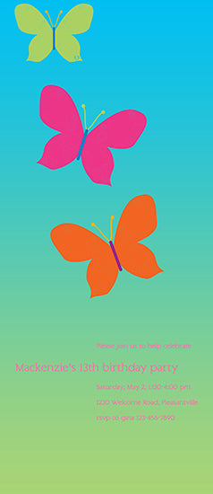 All a Flutter Birthday Invitation