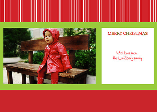 Red Merry Christmas Holiday Cards