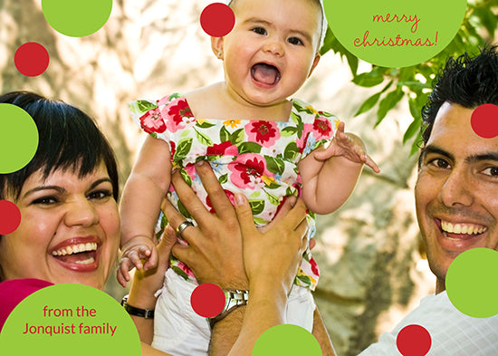 Falling Dots Holiday Cards