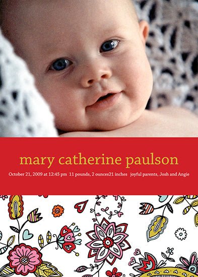 Scarlett Botanicals Birth Announcements