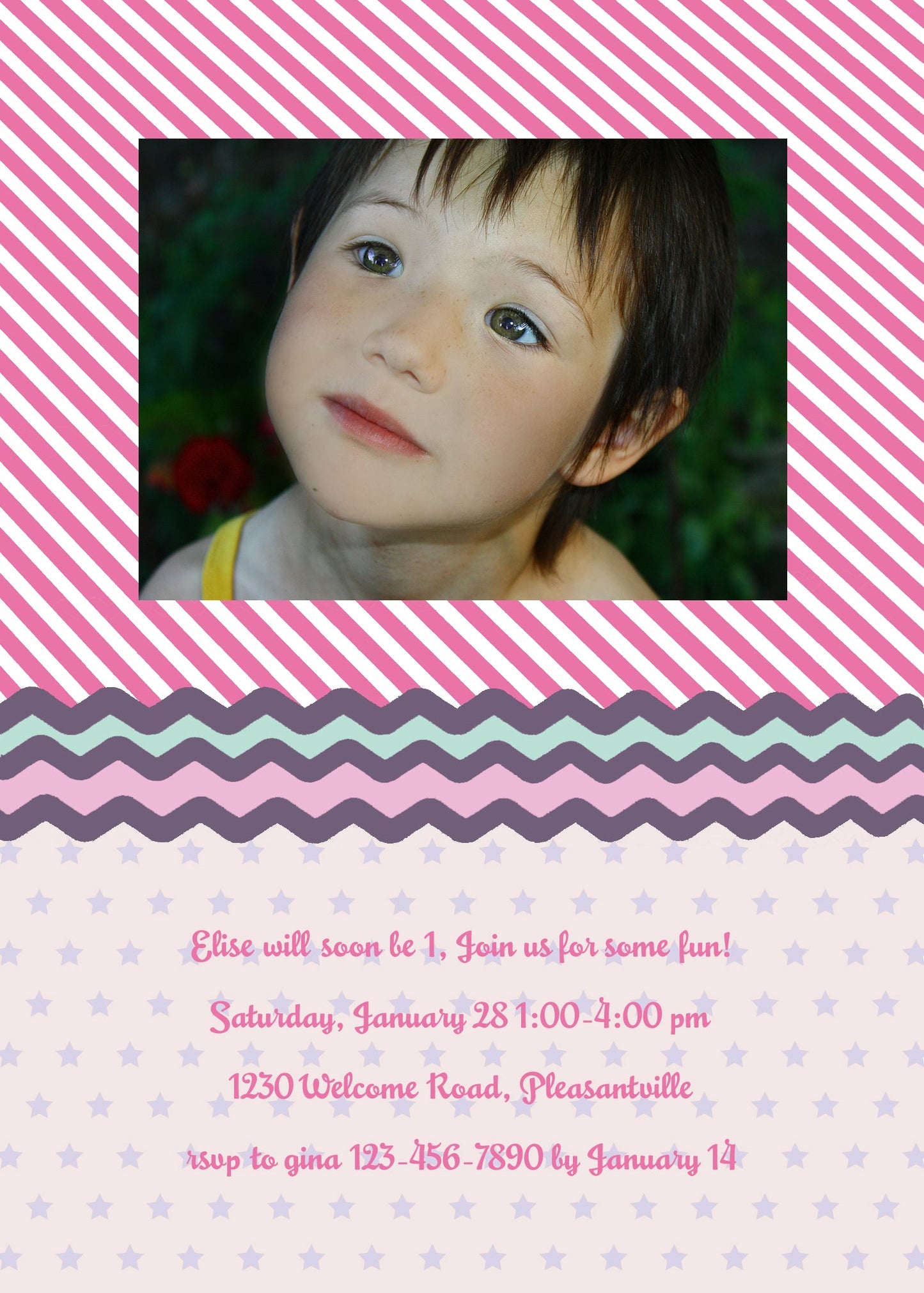 Sweet Subtlety Birthday Invitation