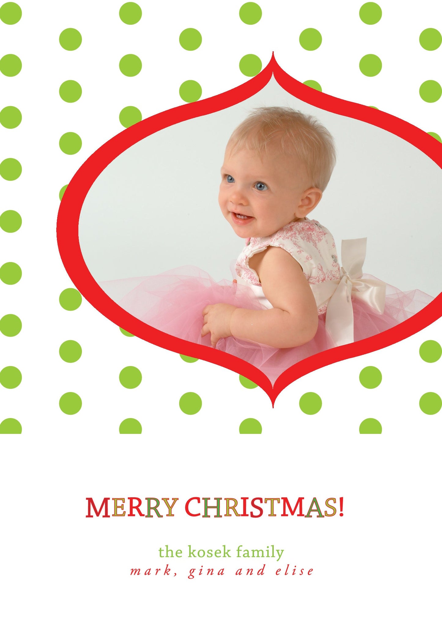 Merry Christmas Ornament Holiday Cards