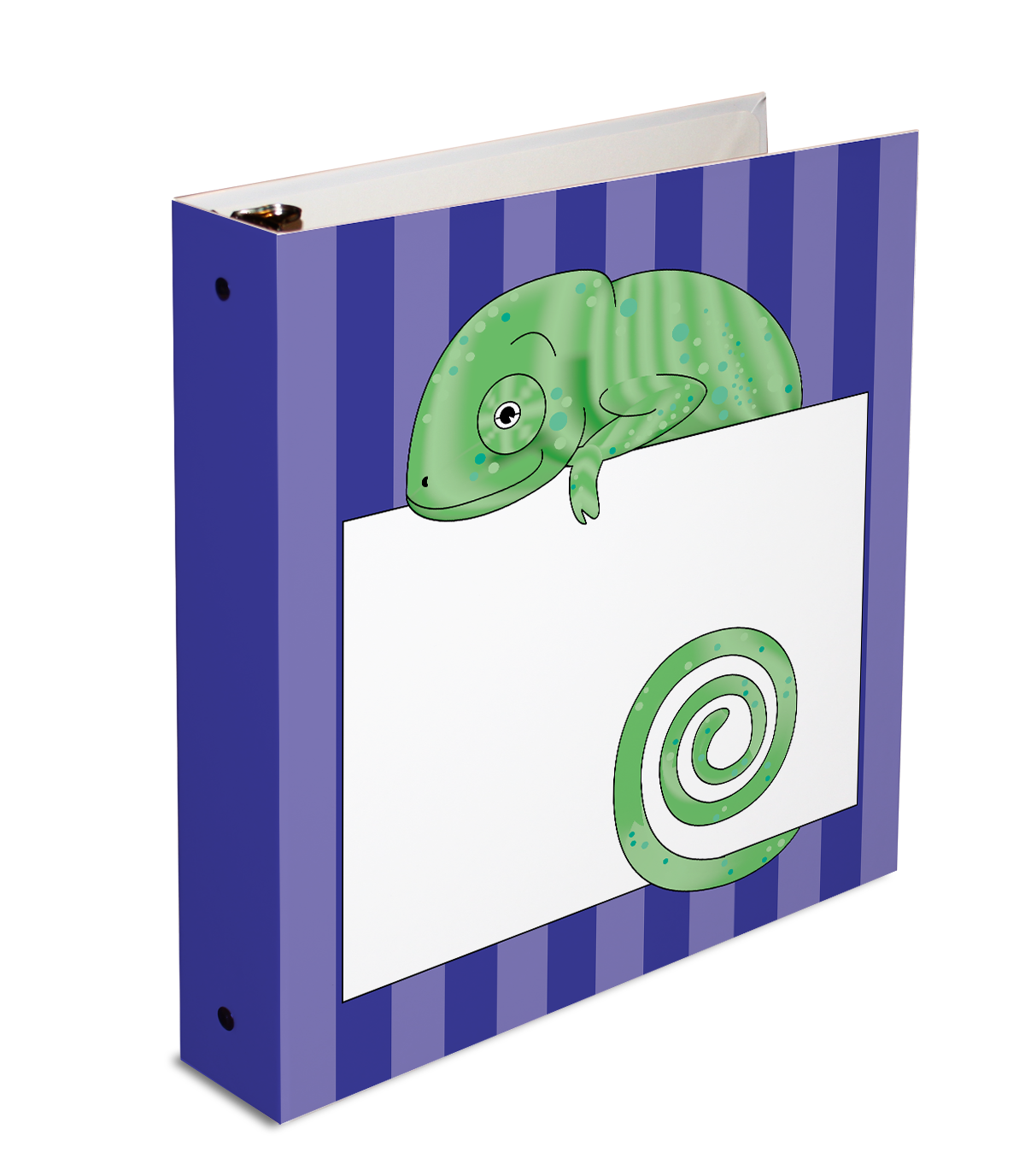 Jungle Animals Chameleon 3-Ring Binder