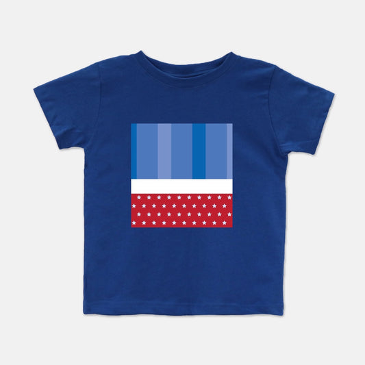 Toddler tee, patriotic toddler lee, short-sleeve toddler tee, blue toddler tee, Fourth of July, Memorial Day, labor day, patriotic, red white and blue 