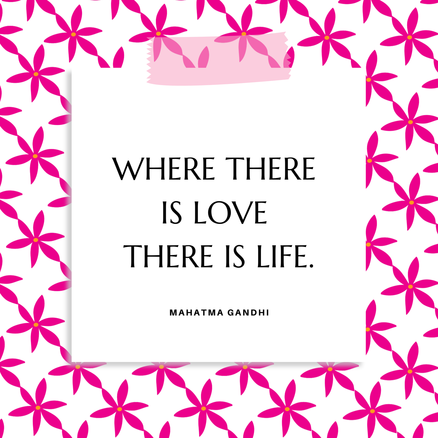 Where There is Love Square Digital Print