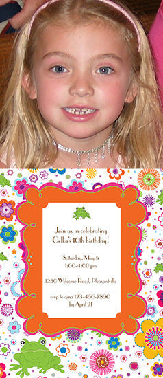 Frog Menagerie Birthday Invitation