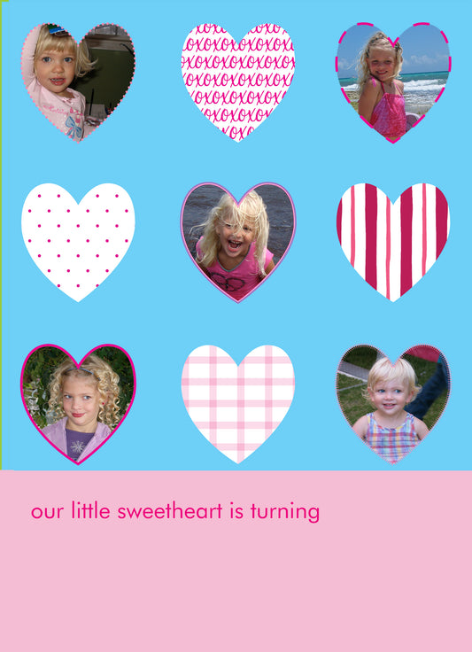 Birthday Hearts Birthday Invitation