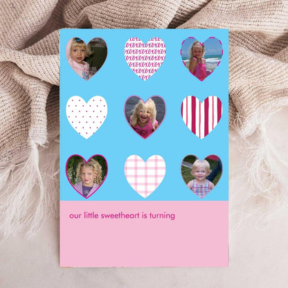 Birthday Hearts Birthday Invitation