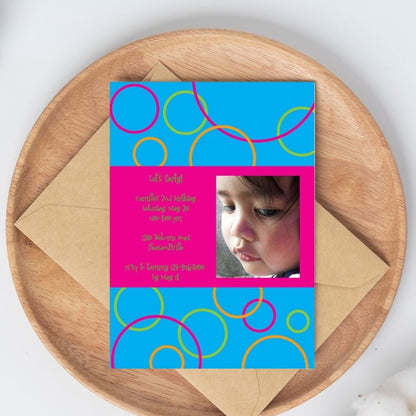 Circles Birthday Invitation