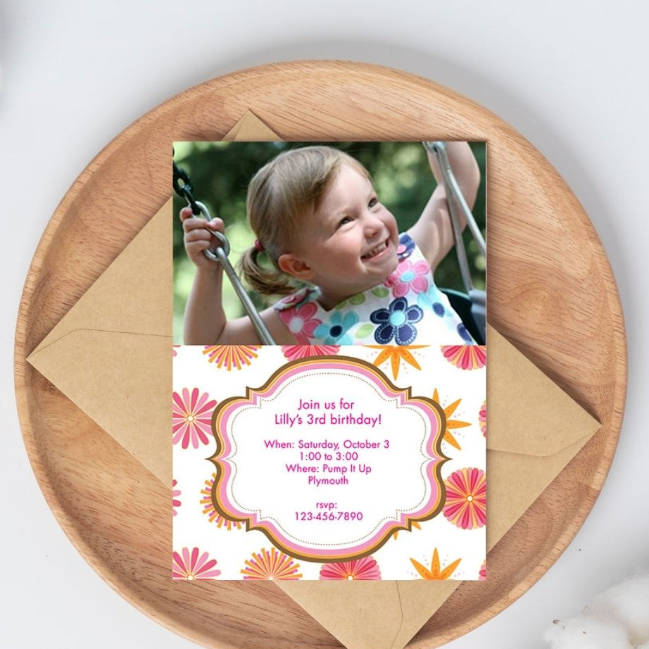 Frame Fantasy Birthday Invitation