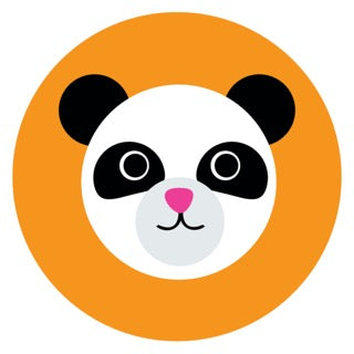 Furry Friends Panda Orange Digital Download