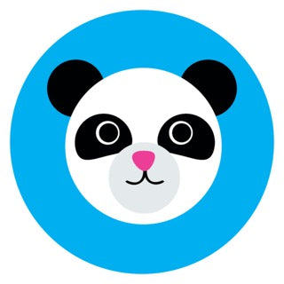 Furry Friends Panda Blue Digital Download