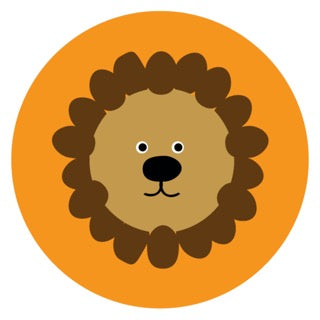 Furry Friends Lion Orange Digital Download