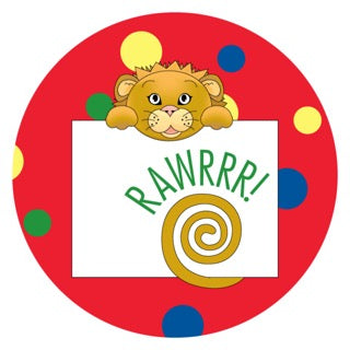 Jungle Animals Lion | Red Digital Download