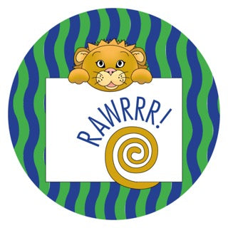 Jungle Animals Lion | Green Digital Download