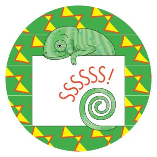 Jungle Animals Chameleon | Yellow Digital Download