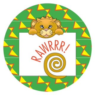 Jungle Animals Lion | Yellow Digital Download