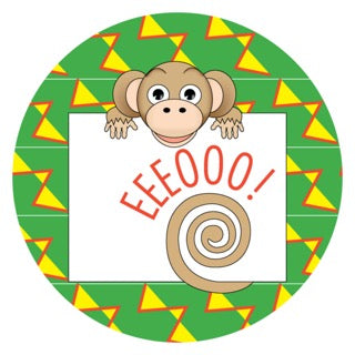 Jungle Animals Monkey | Yellow Digital Download