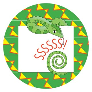 Jungle Animals Snake | Yellow Digital Download