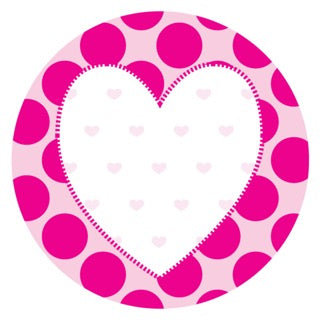 Polka Dots & Hearts Gingham Digital Download
