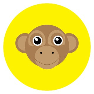 Let’s Go Bananas Monkey Yellow Digital Download