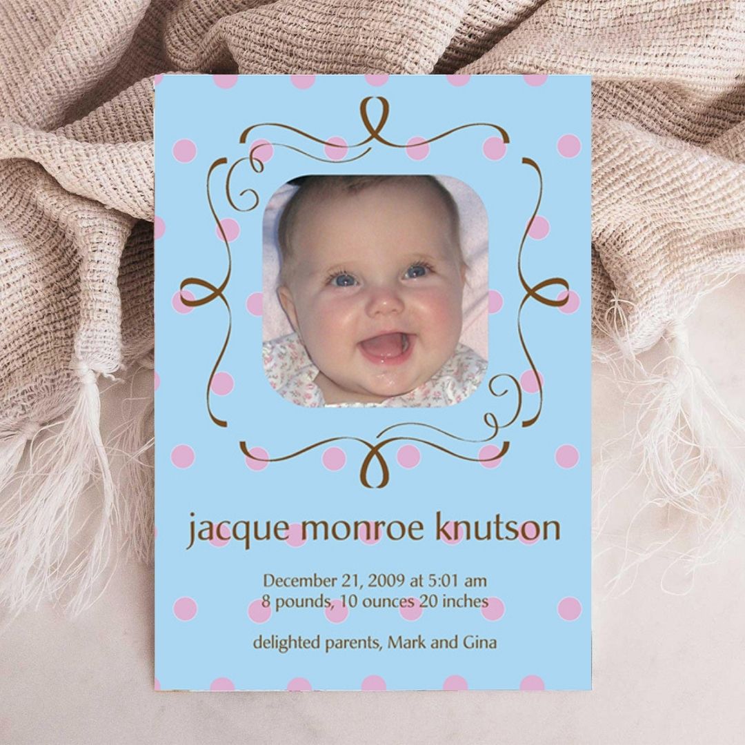 Live for Lavender Birth Announcement