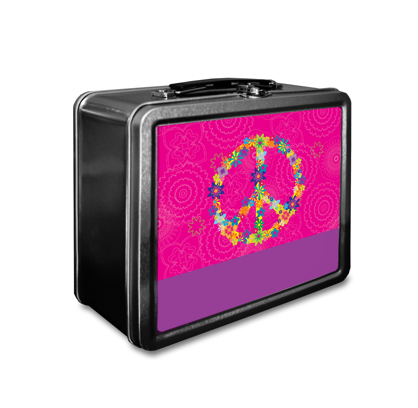 Floral Peace Sign Lunchbox