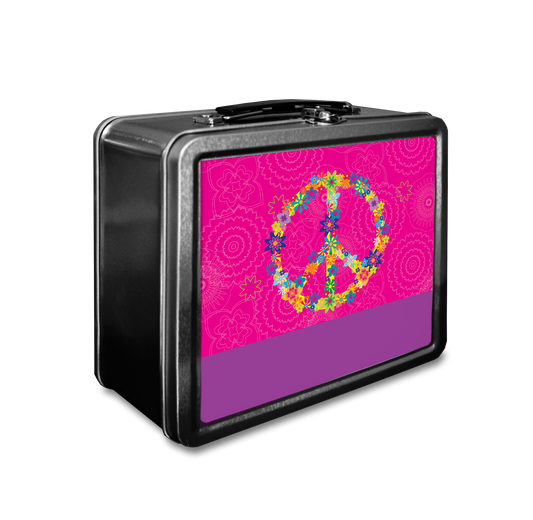 Floral Peace Sign Lunchbox