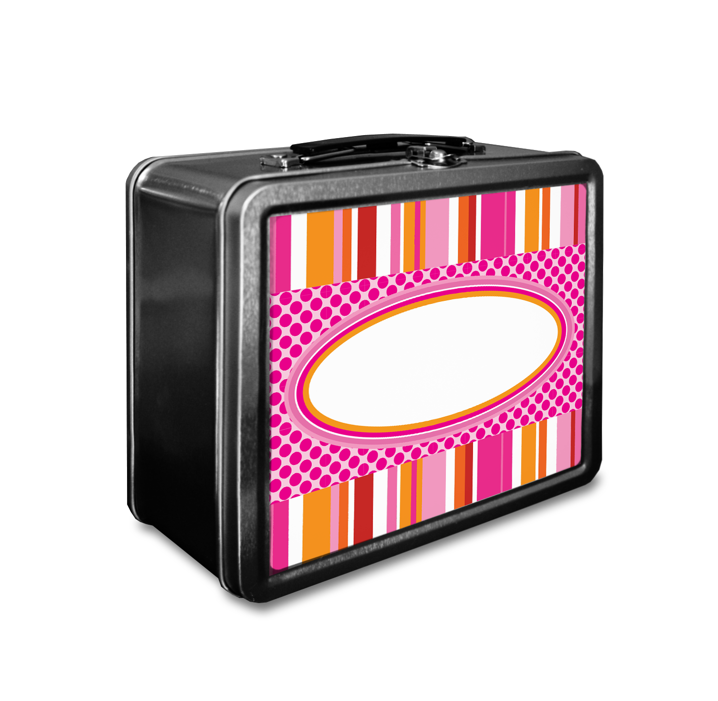 Pastel Pink Stripes Lunchbox