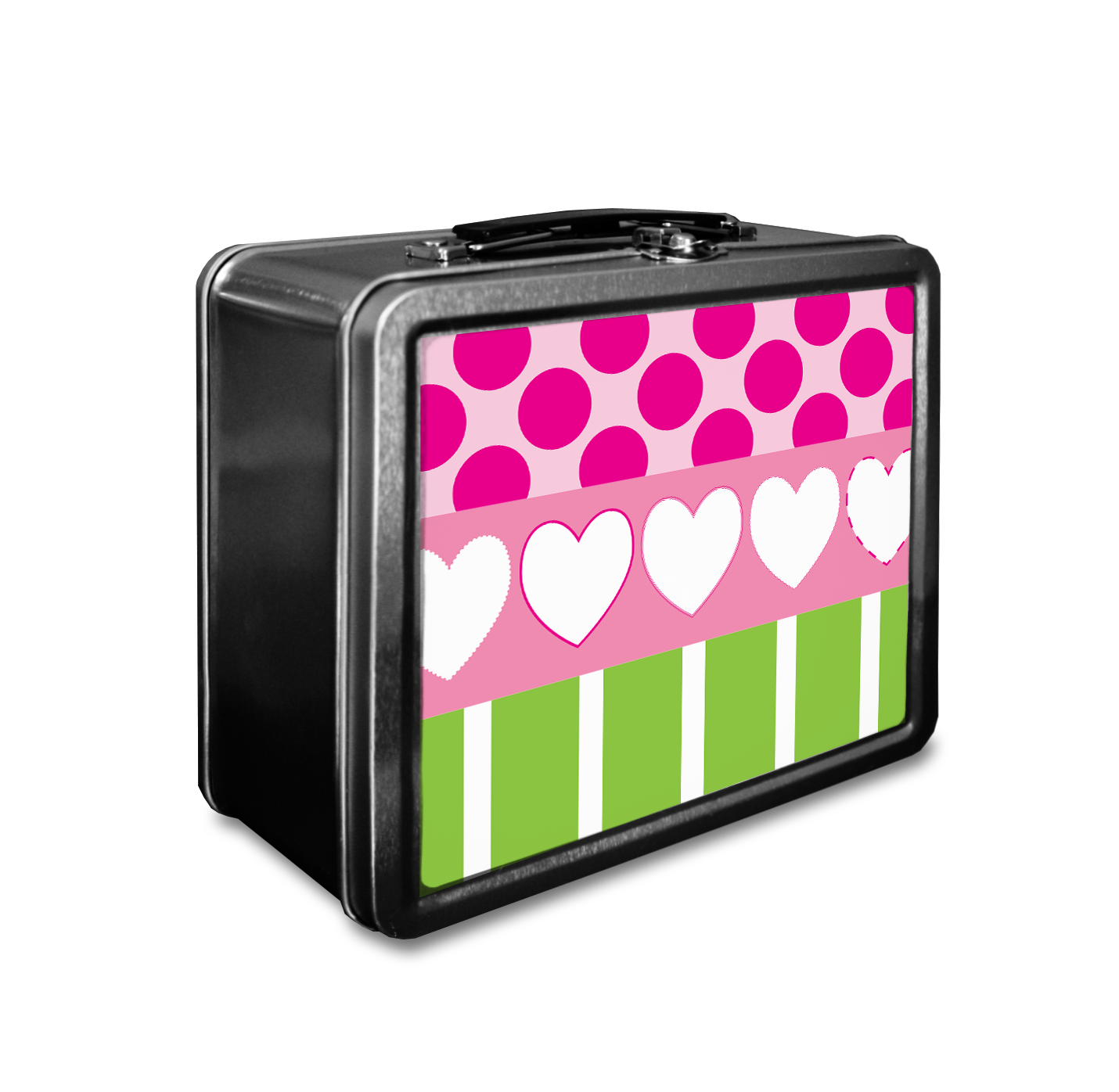 Polka Dots & Hearts Lunchbox