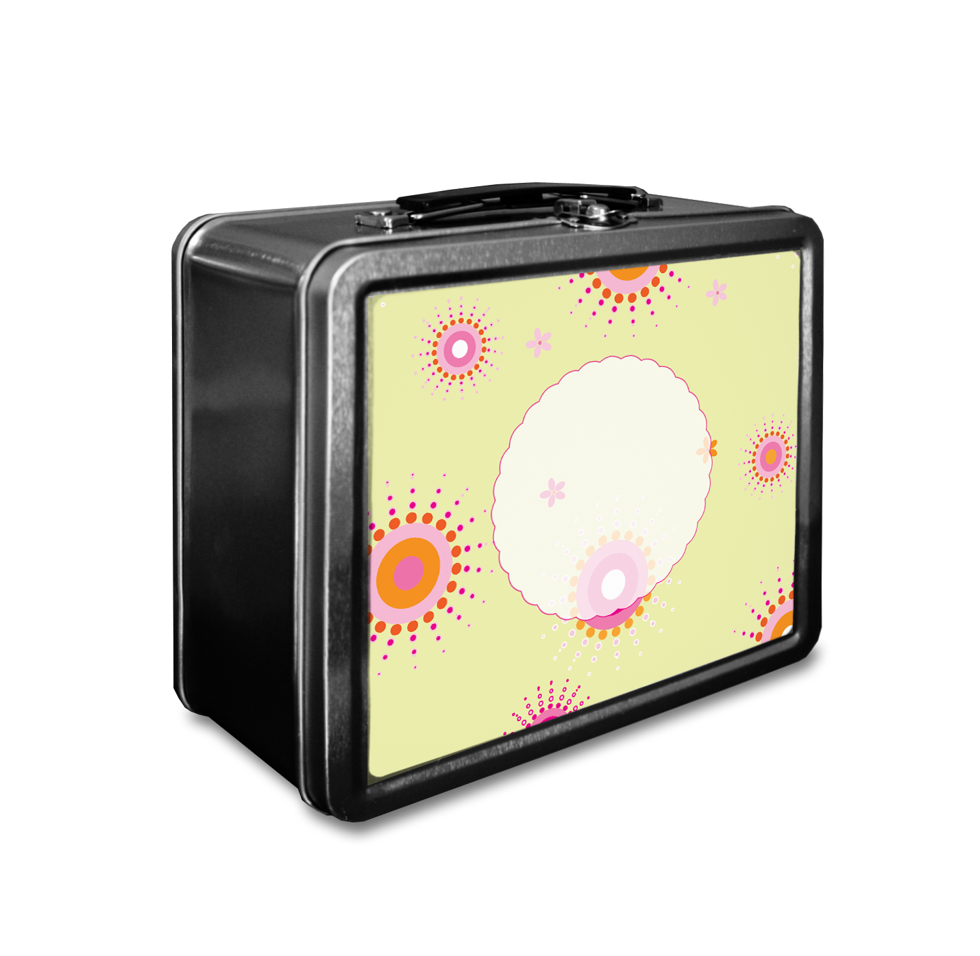 Firework Flowers Yellow Lunchbox