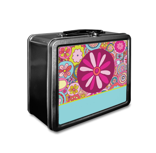 Retro Flower Collage Lunchbox